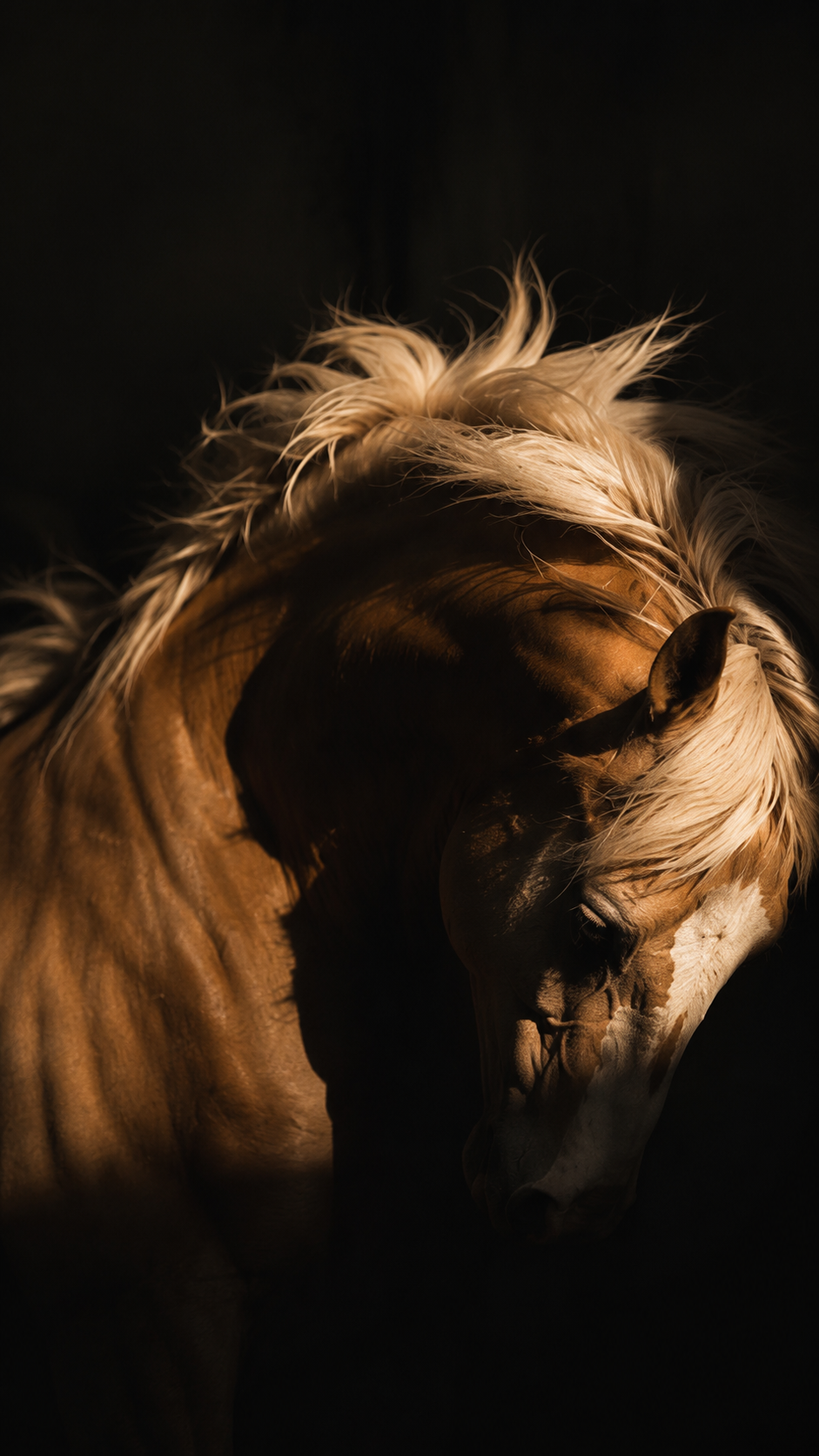 Palomino im Gegenlicht